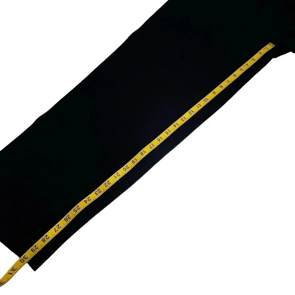 Eileen Fisher Oversized Black Nylon Viscose Blend Elastic Heavy Pant Size Medium - Picture 5 of 7